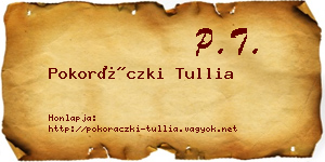Pokoráczki Tullia névjegykártya